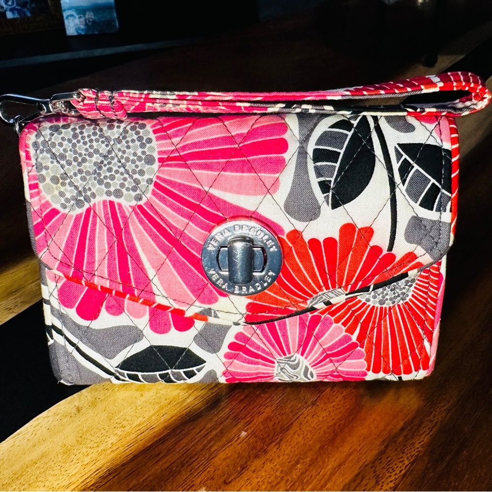 Vera Bradley Folding Wallet/Wristlet - Modern Floral Print